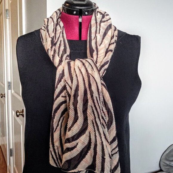 Vintage Glentex Animal Print Scarf - Picture 1 of 3